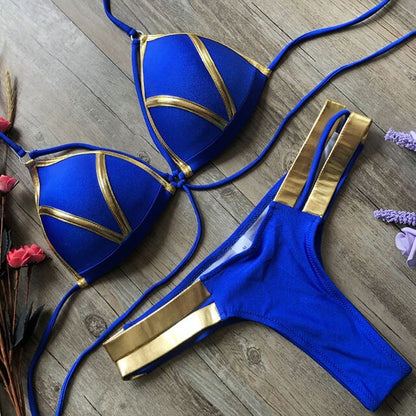 Sexy Push Up Bikini Women String Swimwear